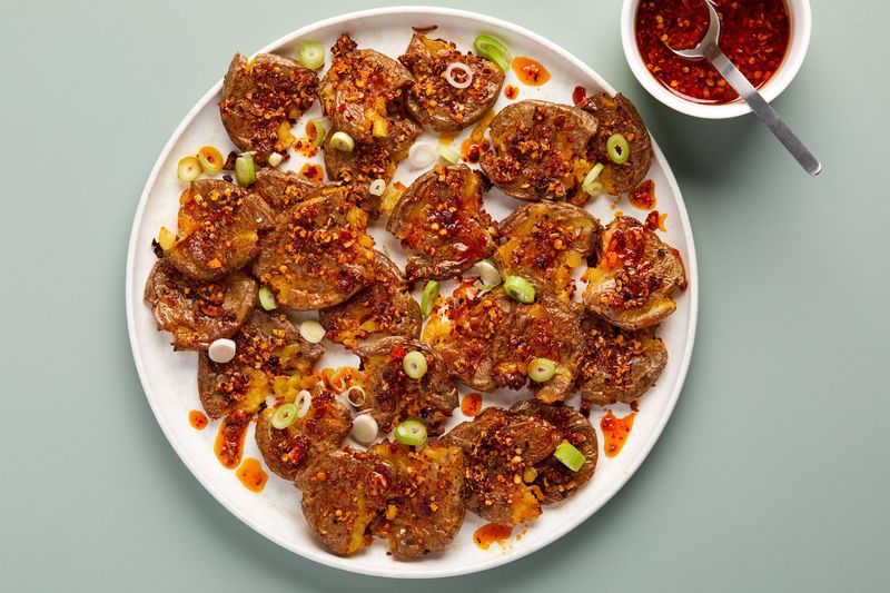 Cajun Spiced Smashed Potatoes