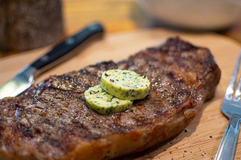 Garlic Herb Butter Strip Steak