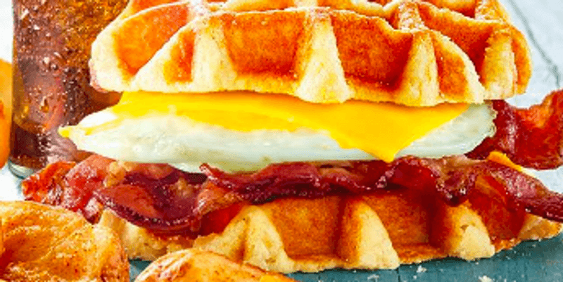 Processed Waffle Sandwiches