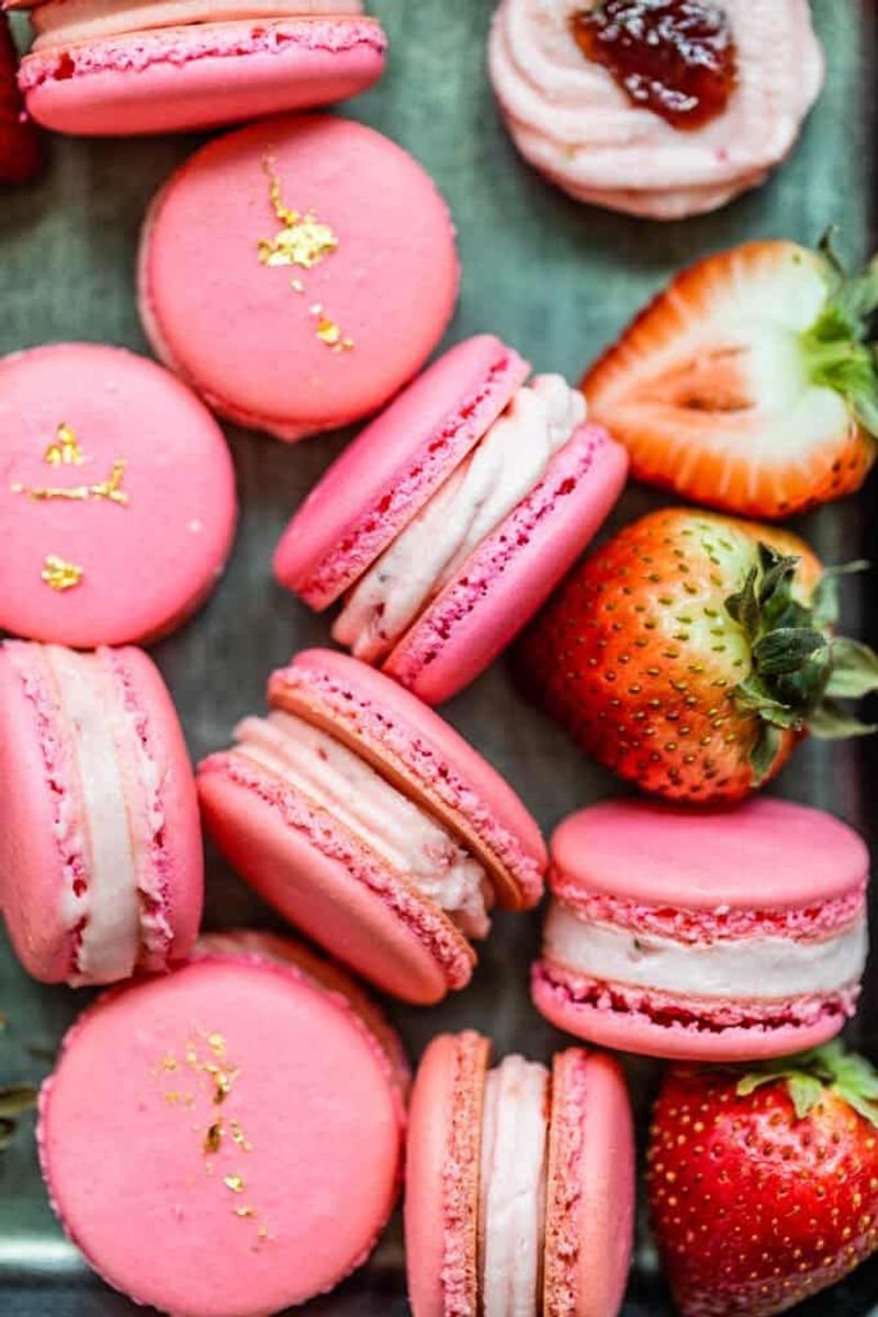 Strawberry Macaron Cookies