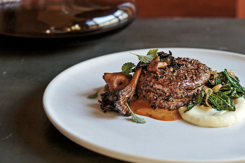 Mushroom-Crusted Tenderloin