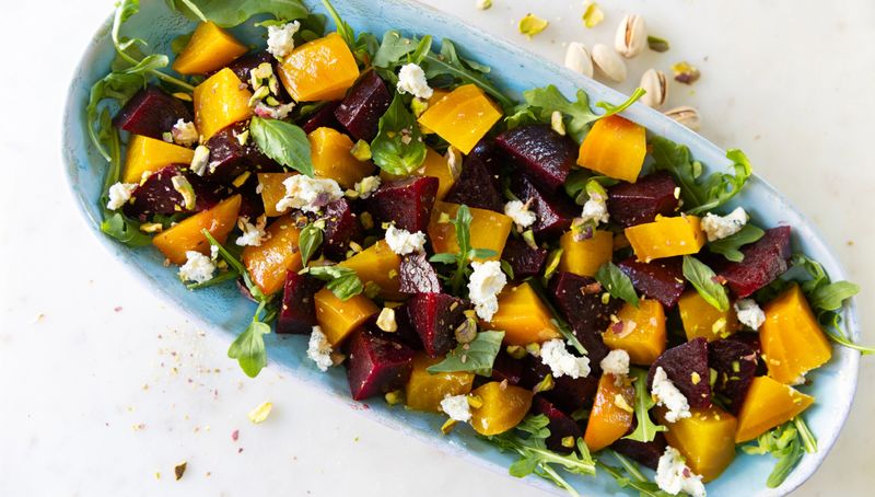 Roasted Beet and Goat Cheese Salad