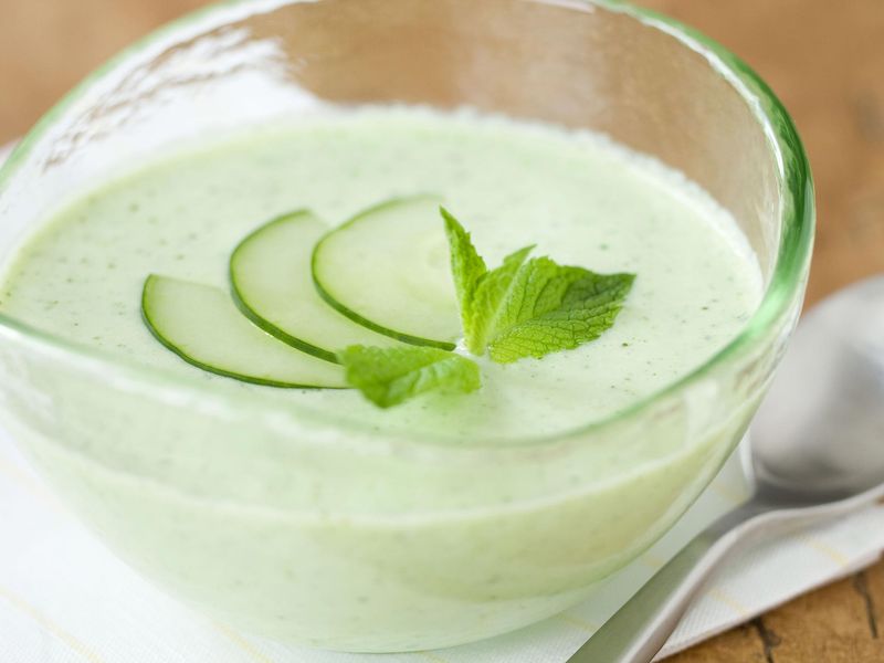 Chilled Cucumber and Mint Soup