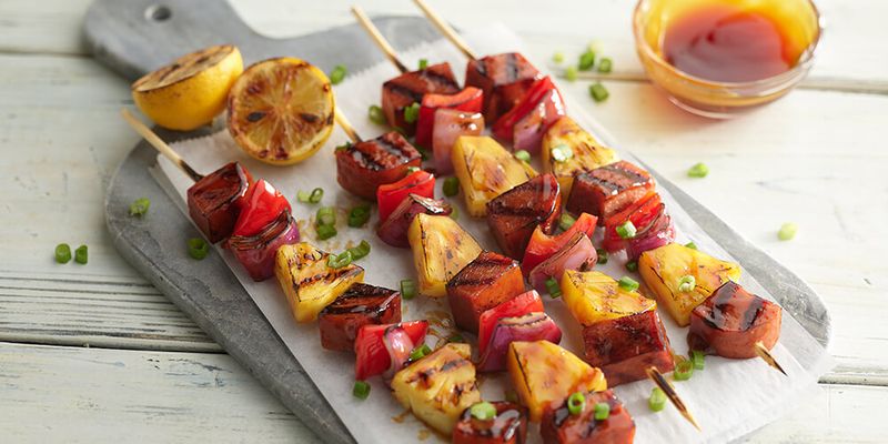 Spam and Pineapple Skewers