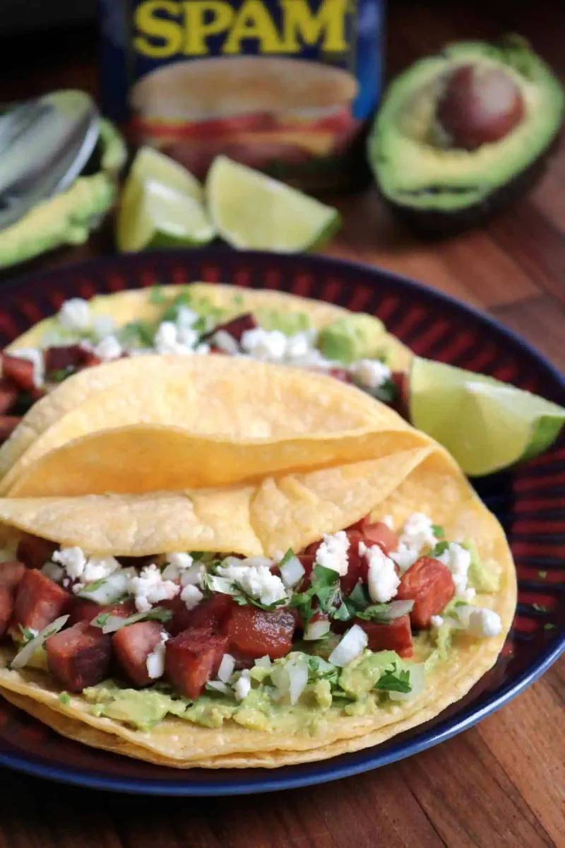 Spam Tacos with Salsa