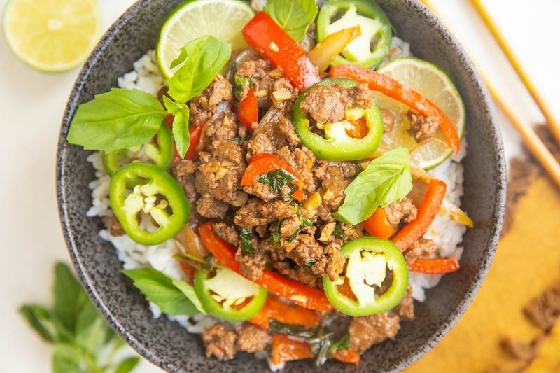 Thai Basil Beef Casserole