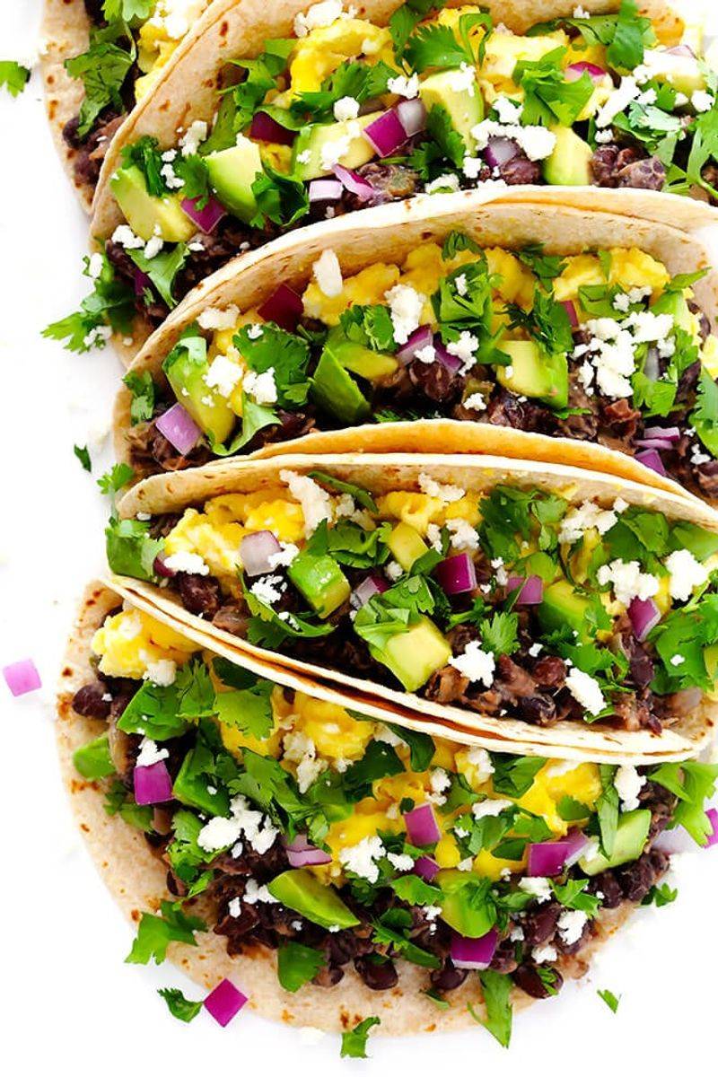 Egg and Black Bean Tacos