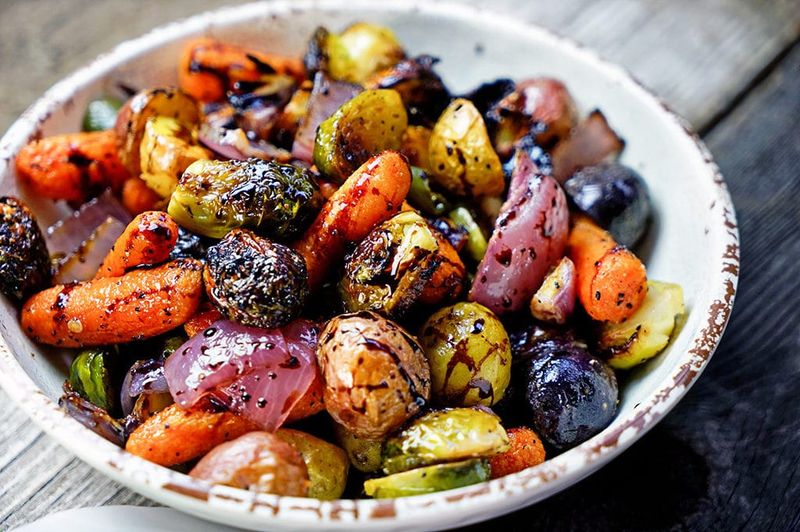 Honey Balsamic Roast Root Vegetables