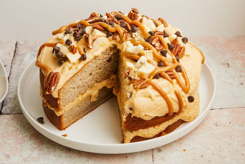 Banana Caramel Cake