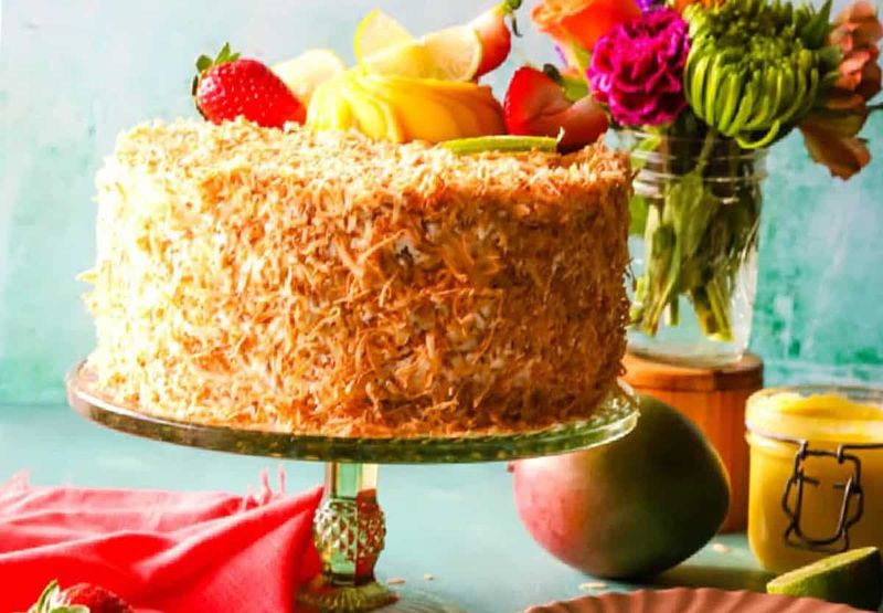 Tropical Coconut Layer Cake