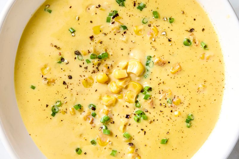 Creamy Baby Corn Soup