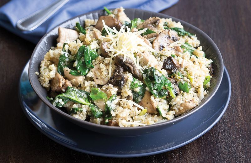 Hearty Mushroom Quinoa Risotto