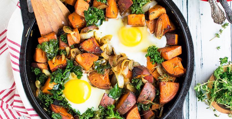 Sweet Potato and Kale Hash