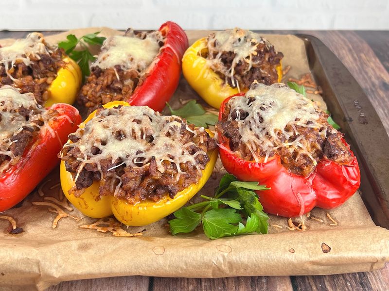 Cheesy Stuffed Bell Peppers