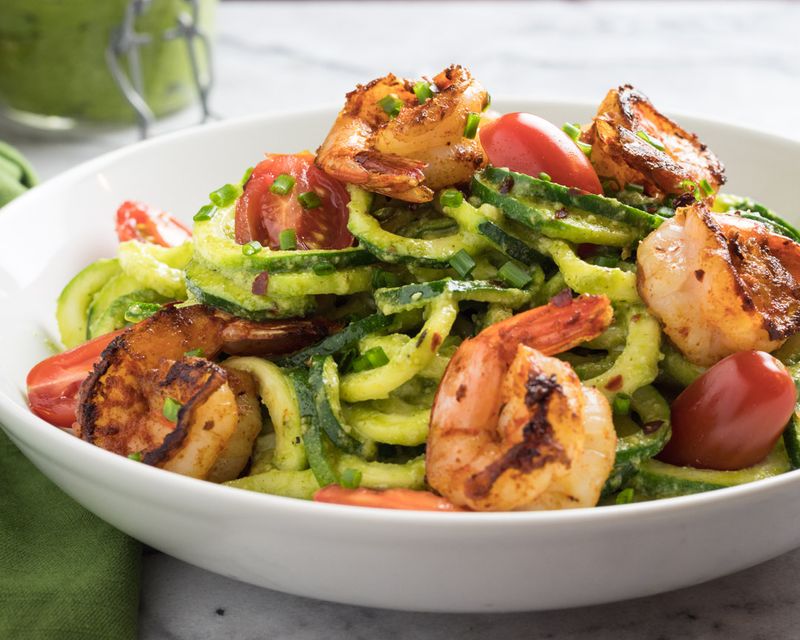 Pesto Zucchini Noodles