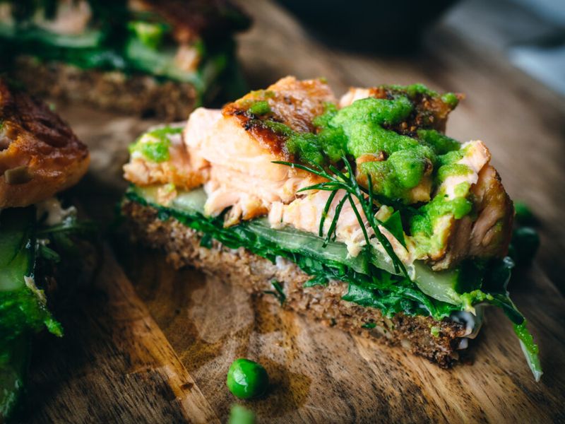 Grilled Salmon and Dill