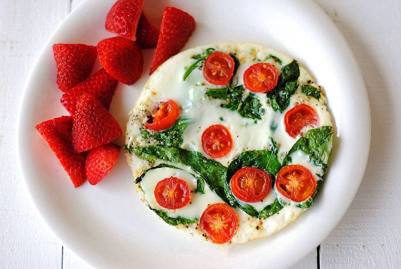 Egg White and Spinach Omelette