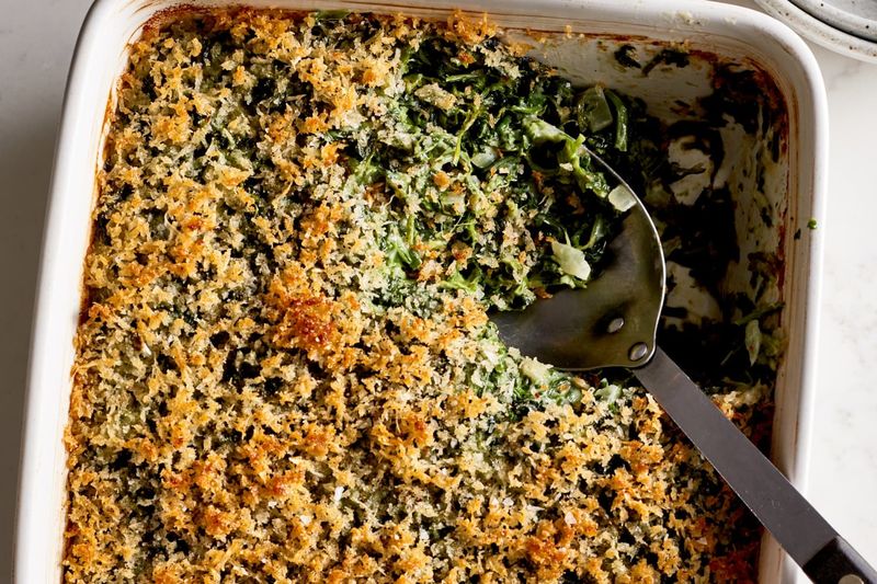 Creamy Spinach Gratin