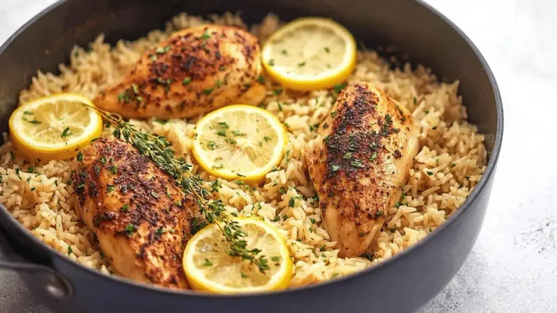 One-Pot Lemon Herb Chicken and Rice