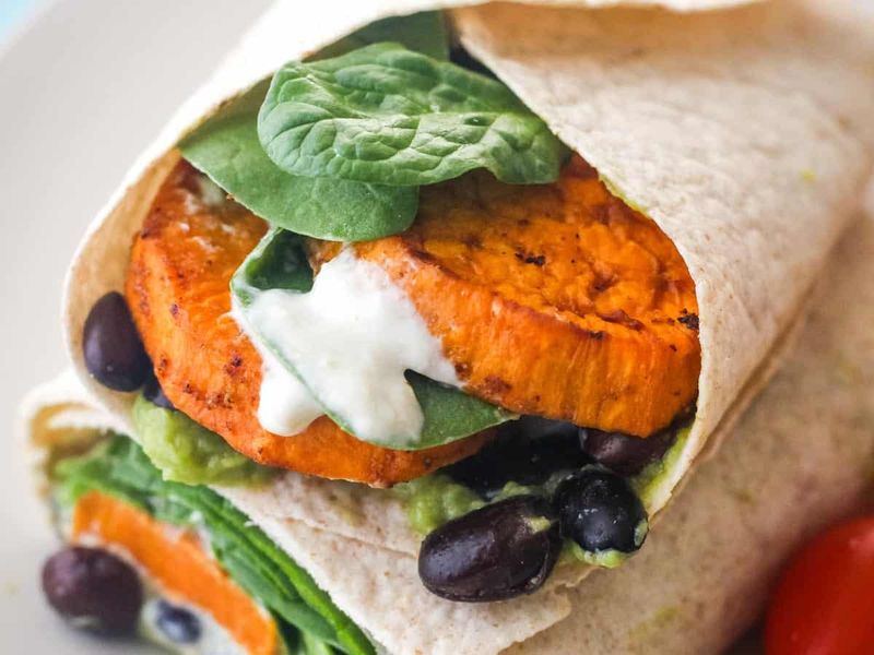 Sweet Potato and Avocado Wrap