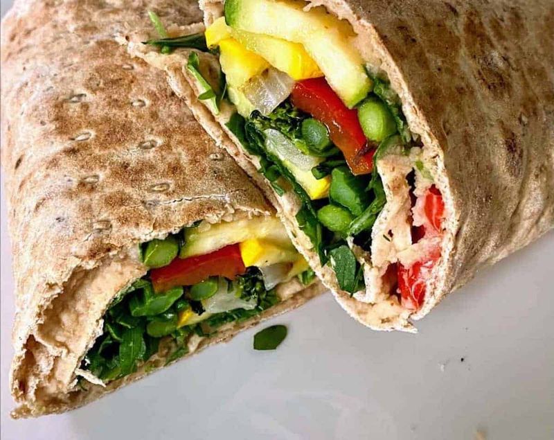 Avocado and White Bean Wrap