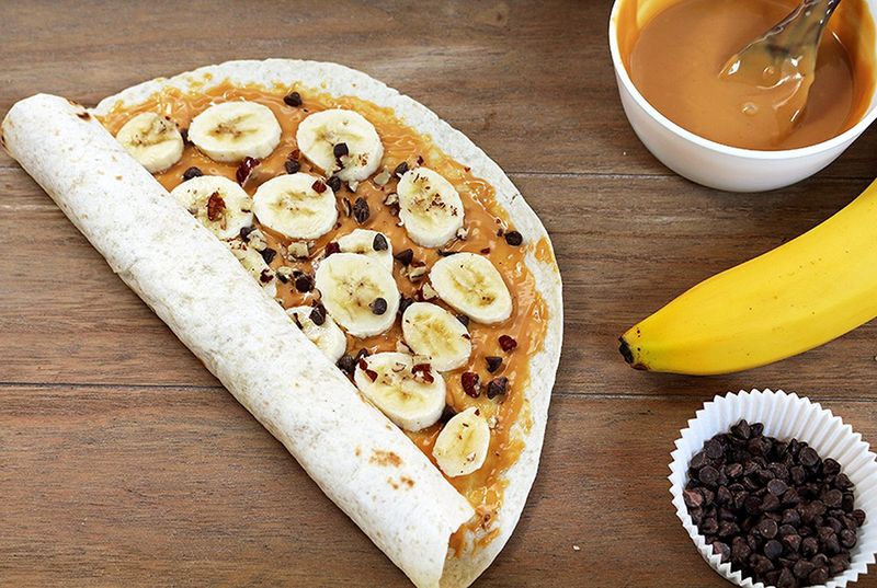 Peanut Butter and Banana Wraps