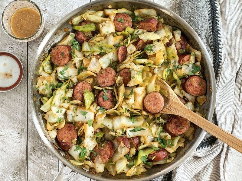 Cabbage and Sausage Skillet