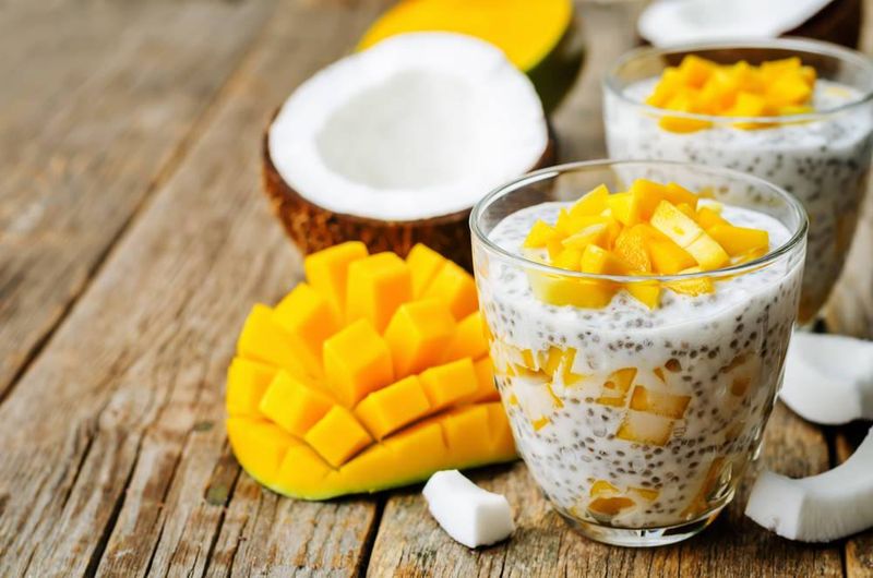 Mango Coconut Chia Pudding