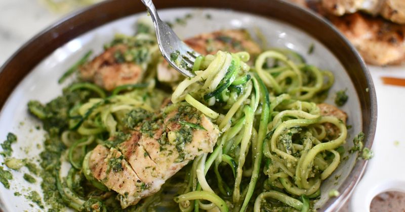 Zucchini Noodles with Pesto
