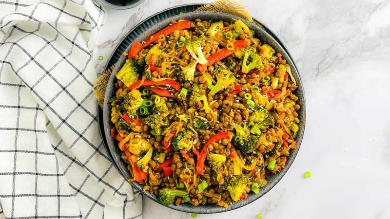 Lentil and Vegetable Stir Fry