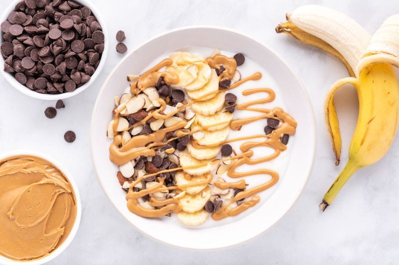 Banana Chips and Peanut Butter