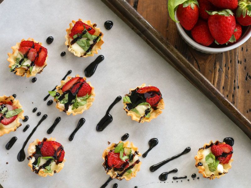 Strawberry Brie Bites
