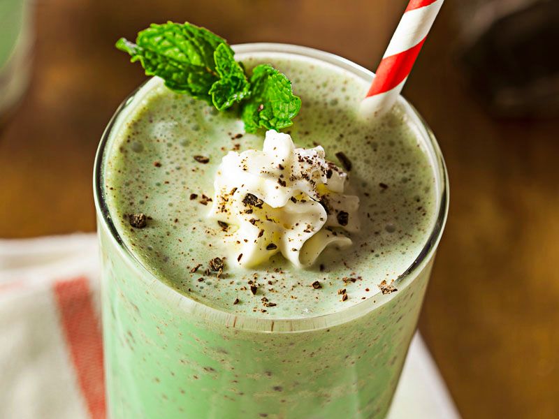 Mint Chocolate Chip Milkshake