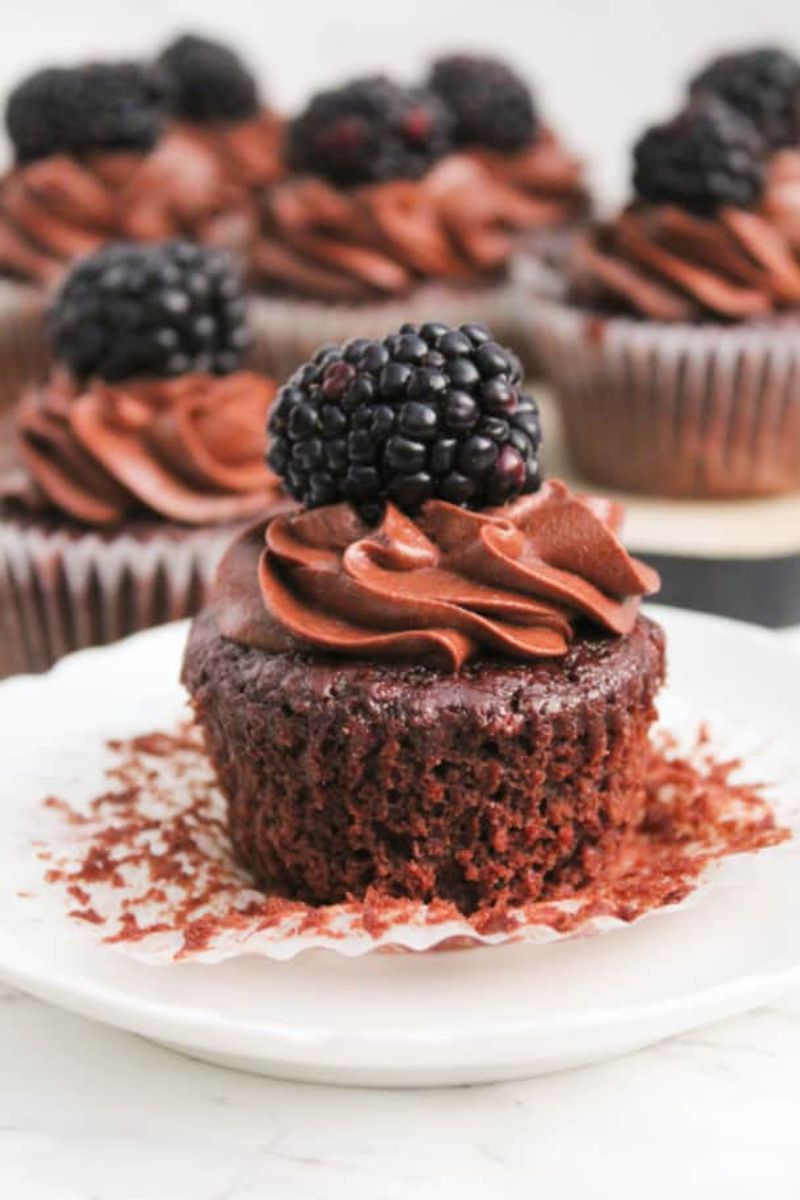 Blackberry Merlot Cupcakes