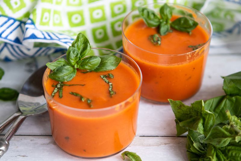 Chilled Tomato Basil Soup