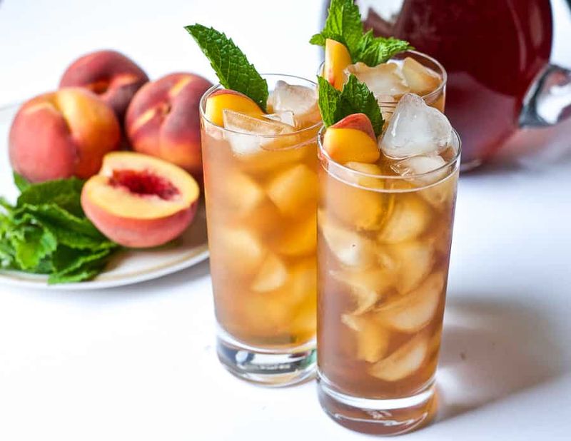 Ginger Peach Iced Tea