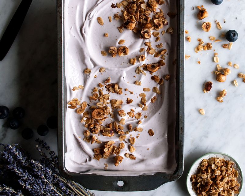 Blueberry Lavender Sorbet