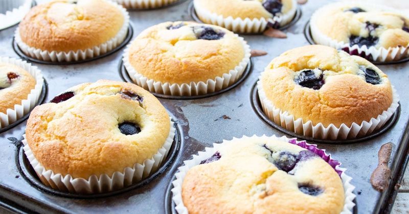 Blueberry Almond Flour Muffins