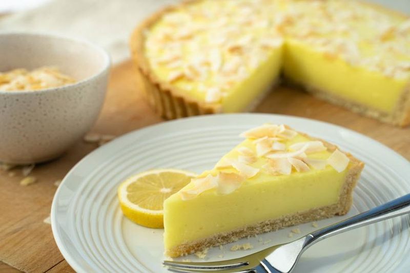 Lemon Tart with Coconut Crust