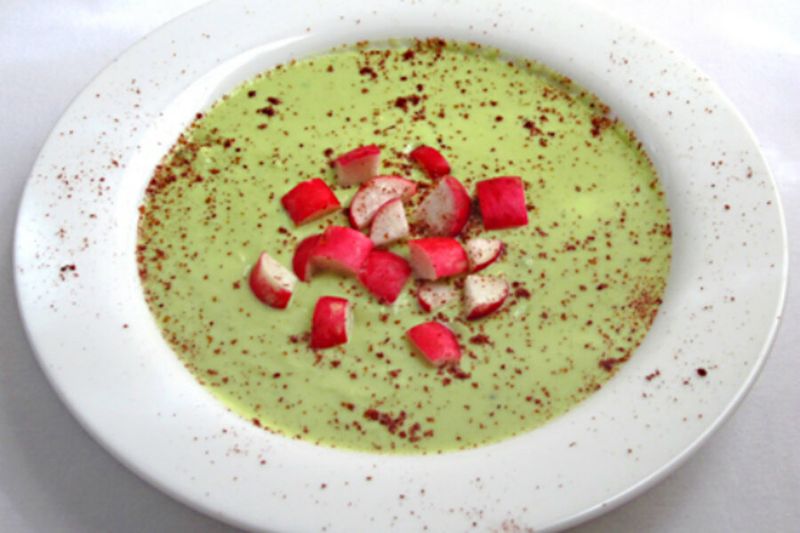 Chilled Avocado and Cucumber Soup