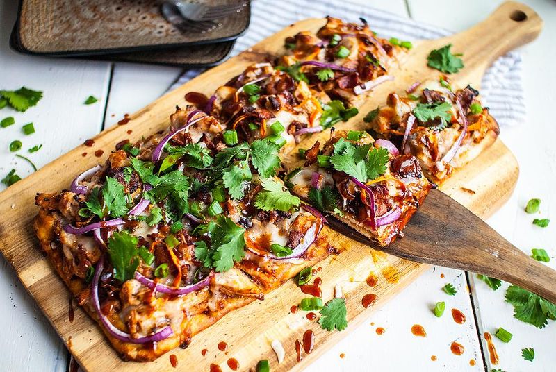 Tangy BBQ Chicken Flatbread