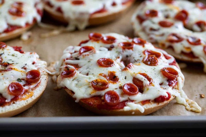 Homemade Pizza Bagels