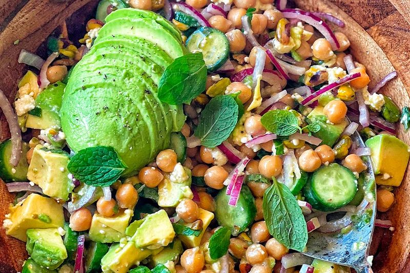 Avocado and Chickpea Salad