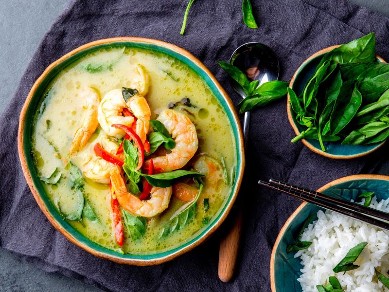 Thai Green Curry with Shrimp