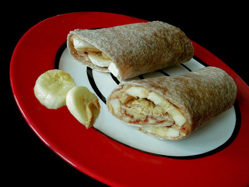 Peanut Butter Banana Wraps