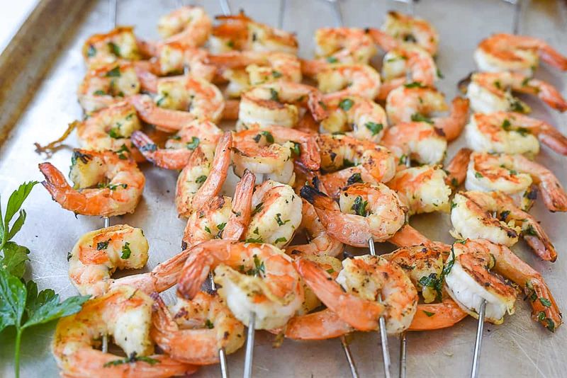 Lemon Herb Shrimp Skewers