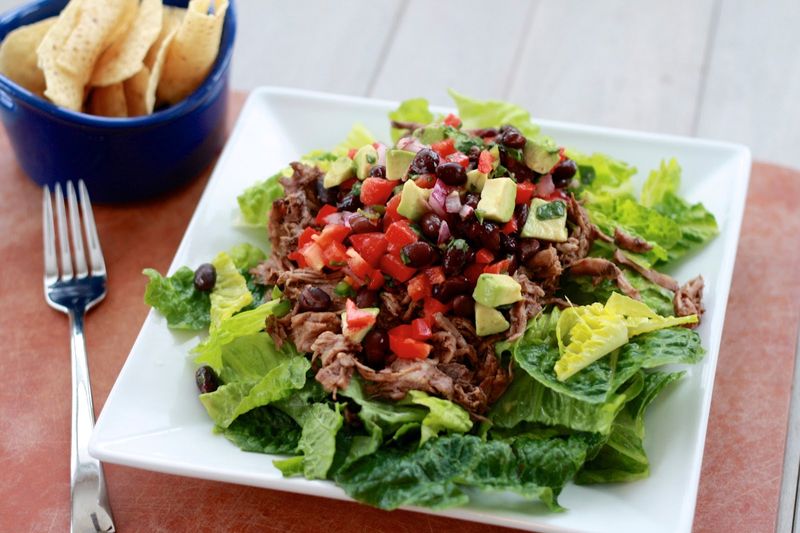 Chipotle's Salad with Barbacoa