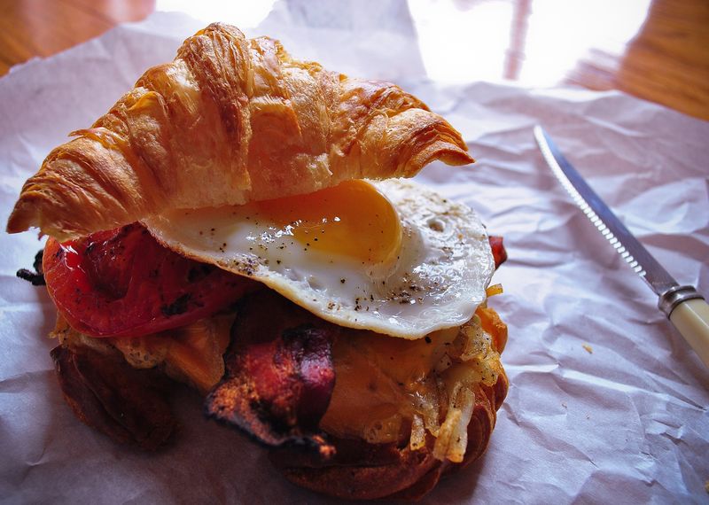 Bacon and Cheese Croissant
