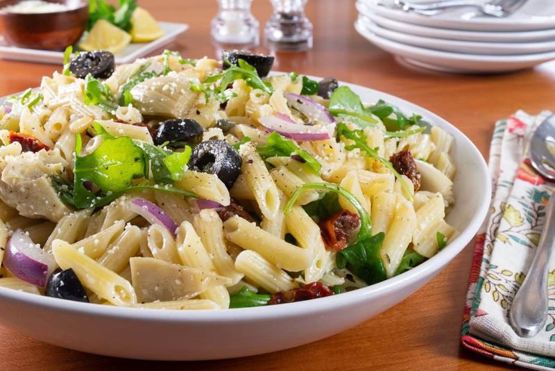 Sun-Dried Tomato and Olive Pasta Salad