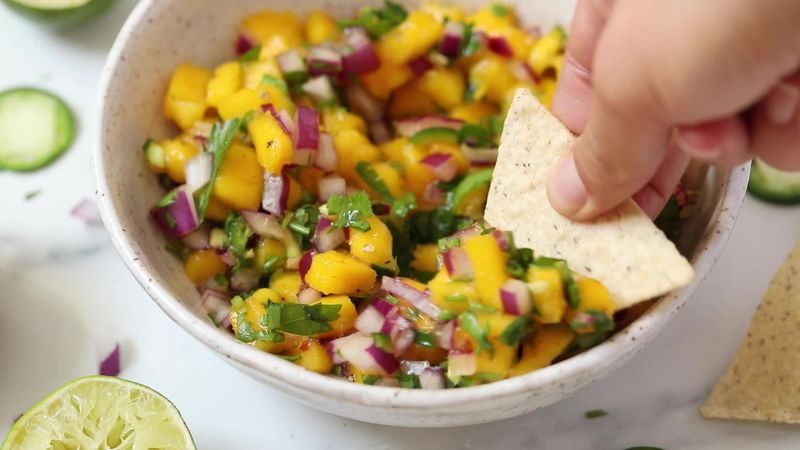 Spicy Sriracha Mango Salsa